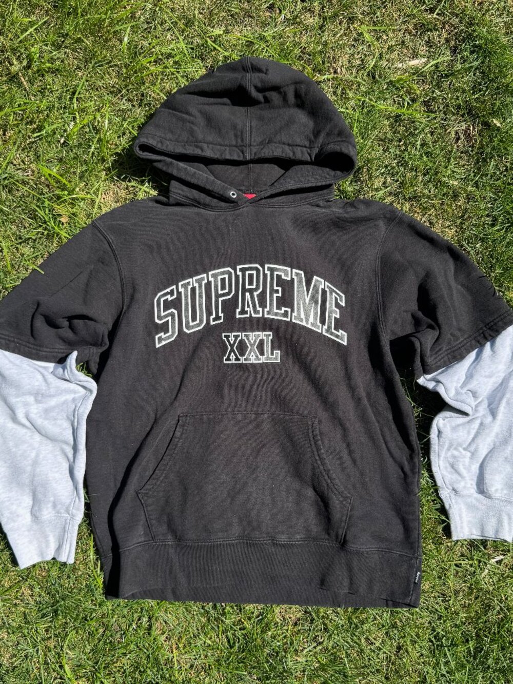 Supreme - Varsity Hoodie (Men's) - Black/White